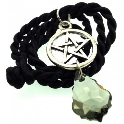 Swarovski Baroque Smoky Pentacle Pendant